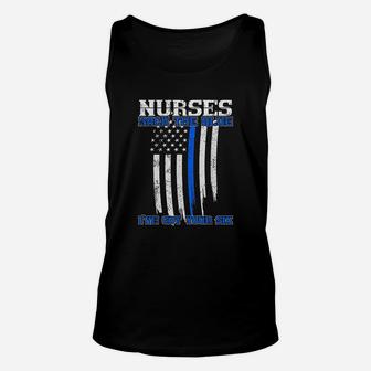 Nurses Back The Blue I've Got Your Six Unisex Tank Top | Crazezy