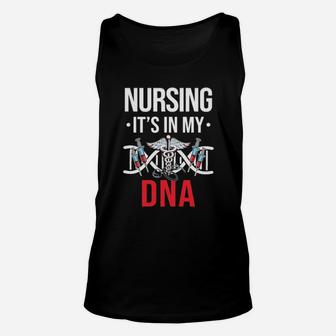 Nursing It Is In My Dna Unisex Tank Top - Monsterry