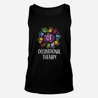 Occupational Therapy Ot Gifts Therapist Colour Hands Unisex Tank Top | Crazezy CA