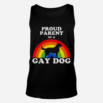 Official Proud Parent Of A Gay Dog Unisex Tank Top - Monsterry