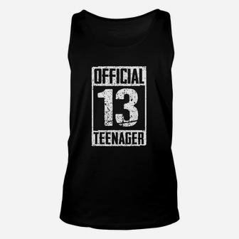Official Teenager 13 Years Old Unisex Tank Top | Crazezy DE