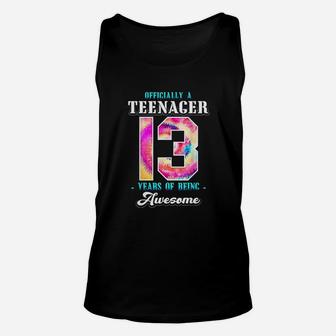 Officially A Teenager 13 Years Of Being Unisex Tank Top | Crazezy UK