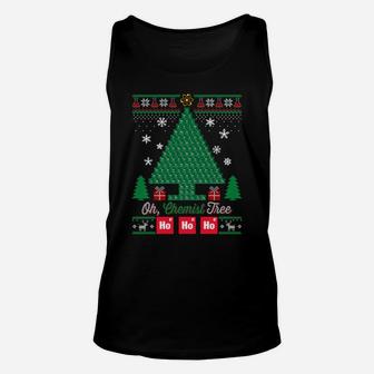 Oh Chemist Tree Merry Christmas Chemistree Sweatshirt Unisex Tank Top | Crazezy