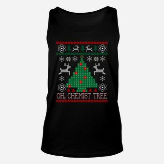 Oh Chemist Tree Merry Christmas Ugly Sweater Chemistry Tee Sweatshirt Unisex Tank Top | Crazezy
