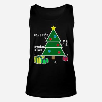 Oh Geometree Christmas Tree Math Teacher Geometry Xmas Gift Unisex Tank Top | Crazezy DE