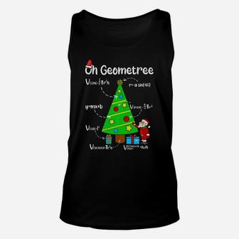 Oh Geometree Geometry Funny Maths Christmas Tree Unisex Tank Top | Crazezy AU