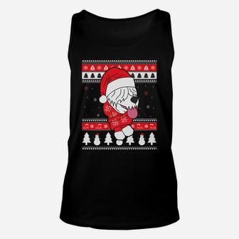 Old English Sheepdog Funny Dog Ugly Christmas Gift Unisex Tank Top | Crazezy CA
