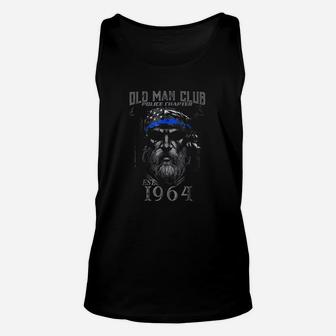 Old Man Club Police Chapter Established 1964 Unisex Tank Top | Crazezy