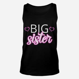 Older Sibling Big Sister Shirt Gift Pregnancy Announcement Unisex Tank Top | Crazezy
