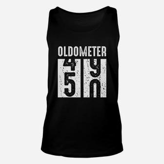 Oldometer Distressed Odometer 50Th Birthday Party Unisex Tank Top | Crazezy AU