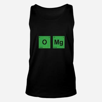 Omg Oh My God Funny Funky Periodic Table Geek Unisex Tank Top - Thegiftio