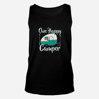 One Happy Camper Unisex Tank Top | Crazezy CA
