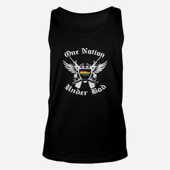 One Nation Under God American Lgbtq Pride Month Unisex Tank Top - Monsterry UK