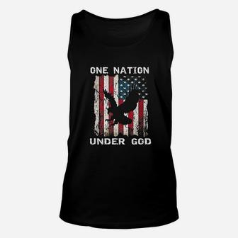 One Nation Under God Flag Unisex Tank Top | Crazezy DE