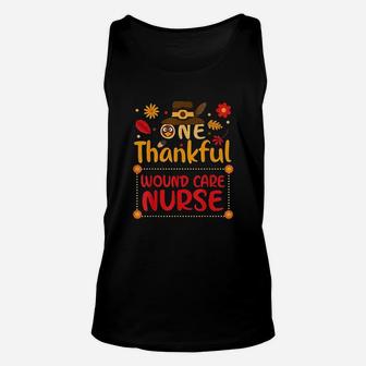 One Thankful Wound Care Nurse Unisex Tank Top | Crazezy