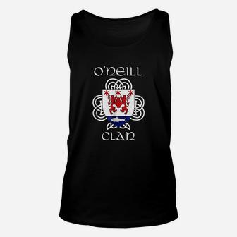 Oneill Family Crest Coat Of Arms Unisex Tank Top | Crazezy