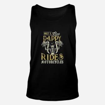 Only Cool Pappy Rides Motorcycles Unisex Tank Top | Crazezy