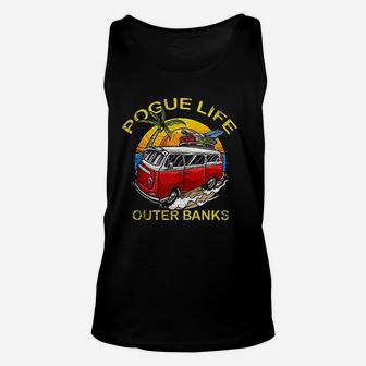 Outer Banks Pogue Life Outer Banks Surf Van Obx Fun Beach Unisex Tank Top | Crazezy