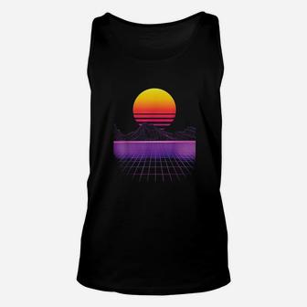 Outrun Synthwave Aesthetic 80s Retro Unisex Tank Top - Thegiftio
