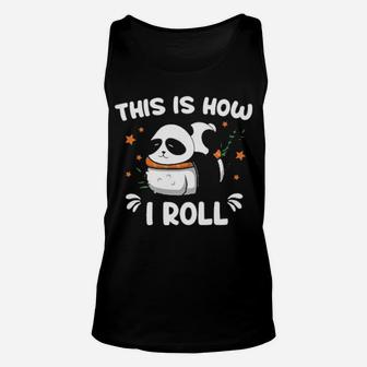 Panda This Is How I Roll Unisex Tank Top - Monsterry UK