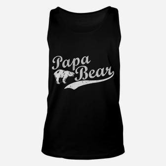 Papa Bear Father's Day Gift For Dad Unisex Tank Top | Crazezy