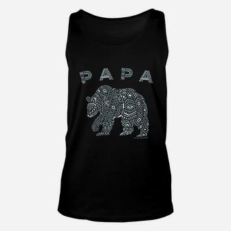 Papa Bear Unisex Tank Top | Crazezy