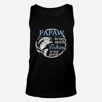 Papaw Fishing Fathers Day Gift From Son Unisex Tank Top | Crazezy