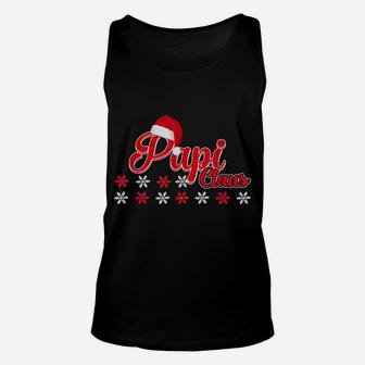 Papi Claus Matching Family Christmas Pajamas Gifts Unisex Tank Top | Crazezy