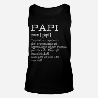 Papi Definition Grandpa Father's Day Gifts - Men Unisex Tank Top | Crazezy