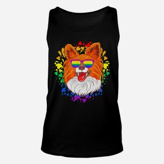 Papillon Dog Lgbt Rights Gay Pride Awareness Month Unisex Tank Top - Monsterry AU