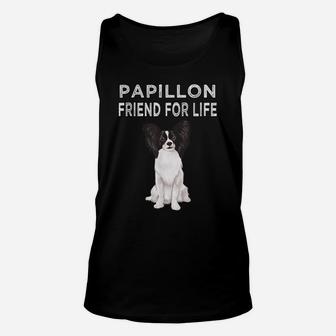 Papillon Friend For Life Dog Friendship Unisex Tank Top | Crazezy