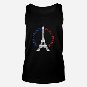Paris France Eiffel Tower French Flag Unisex Tank Top | Crazezy CA