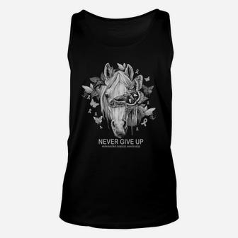 Parkinson's Awareness Never Give Up Unisex Tank Top - Thegiftio UK