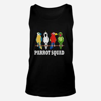 Parrot Squad Cute Team Parrot Bird Unisex Tank Top | Crazezy UK