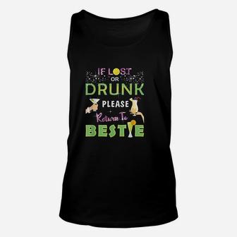 Party If Lost Or Drunk Please Return To Bestie Gifts Unisex Tank Top - Thegiftio UK