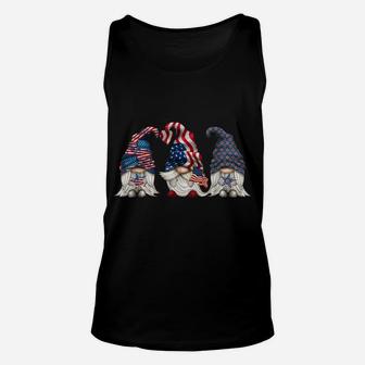 Patriotic Gnomes 4Th Of July Funny Gnome Love American Flag Unisex Tank Top | Crazezy