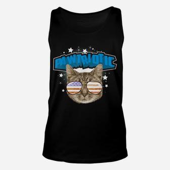 Pawtriotic | Cool Nationalistic Love Kittens Gift Unisex Tank Top | Crazezy AU