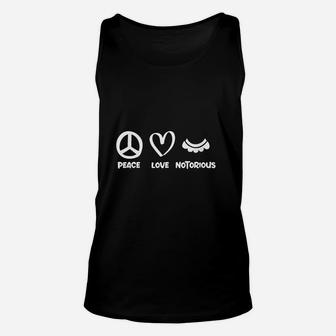 Peace Love Notorious Unisex Tank Top | Crazezy CA