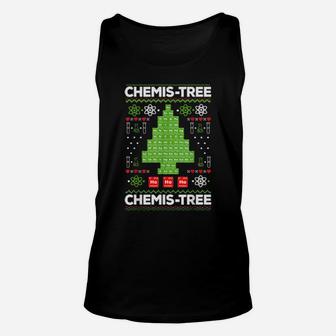Periodic Table Tree Oh Chemistree Fun Chemistry Teacher Xmas Unisex Tank Top - Monsterry AU