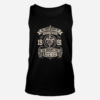 Personalisiertes Vintage 1991 Legenden Unisex TankTop – Retro Geburtsjahr Design - Seseable