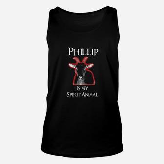 Phillip Is My Spirit Animal Black Unisex Tank Top | Crazezy