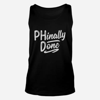 Phinally Done Phd Doctorate Graduation Gifts Doctoral Unisex Tank Top | Crazezy UK