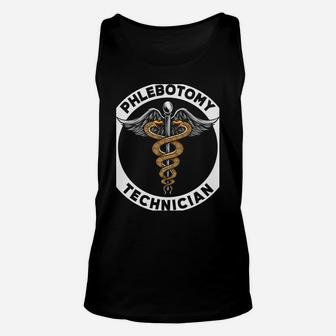 Phlebotomy Technician Medical Nurse Syringe Blood Phlebotomy Sweatshirt Unisex Tank Top | Crazezy