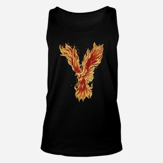 Phoenix From Ashes Phoenix Firebird Mythical Creatures Unisex Tank Top | Crazezy