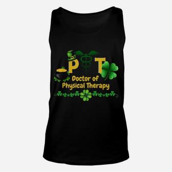 Physical Therapy St Patrick's Day Unisex Tank Top - Monsterry UK