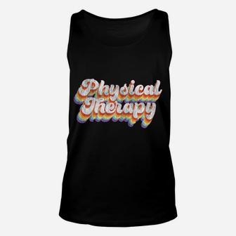 Physical Therapy Therapist Assistant Retro Vintage Unisex Tank Top | Crazezy