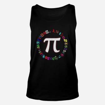 Pi Day Women Math Teacher Gift Funny Unisex Tank Top | Crazezy