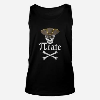 Pi Rate Pirate Funny Mathematical Unisex Tank Top - Thegiftio