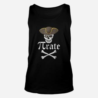 Pi Rate Pirate Funny Mathematical Unisex Tank Top - Thegiftio