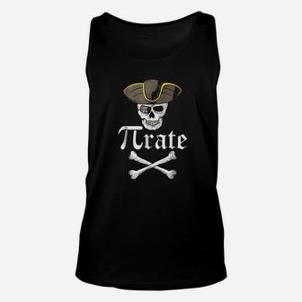 Pi Rate Pirate Funny Mathematical Unisex Tank Top - Thegiftio